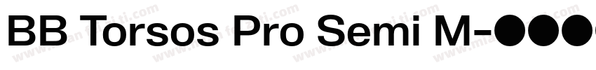BB Torsos Pro Semi M字体转换